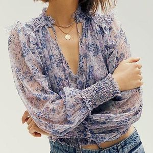 Free People Twyla printed top
